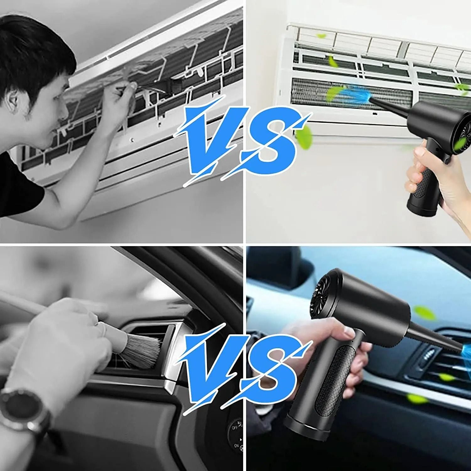 Portable Air Duster Cordless Compressed Air Blower With LED Light For Computer And Keyboard Cleani 5