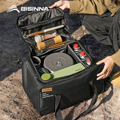 Outdoor Camping Bag 26L Folding Gas Tank Storage Bag Picnic Cookware Container