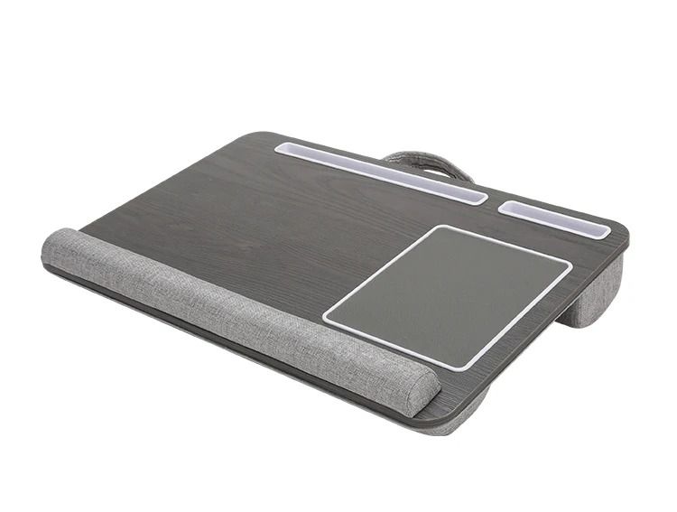Multi Purpose Laptop Desk With Double Groove Design And Portable Mouse Pad For Sofa Or Bedroom 7