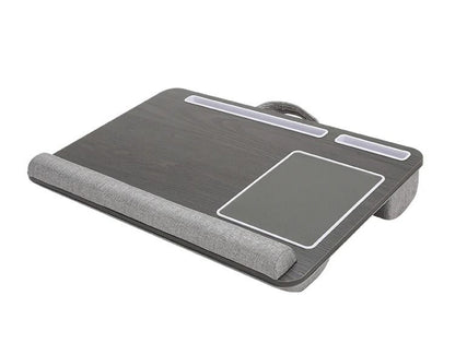 Multi Purpose Laptop Desk With Double Groove Design And Portable Mouse Pad For Sofa Or Bedroom 7