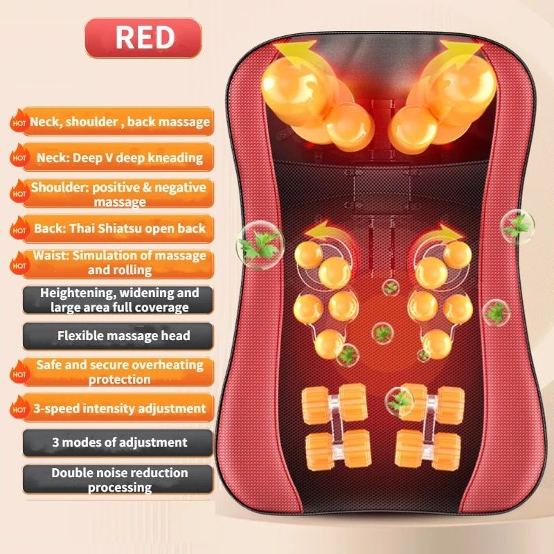 Full Body Electric Massage Cushion for Back Waist Neck Shoulder Relaxation