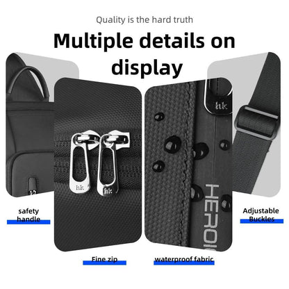 Waterproof Anti Theft Crossbody Shoulder Bag With USB Charging For Men 4