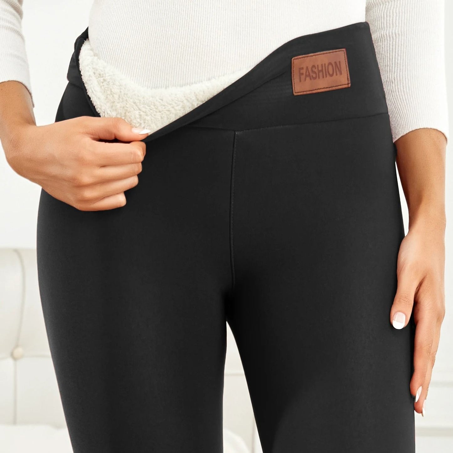 High Waist Winter Thermal Leggings For Women With Thick Velvet Lining 5