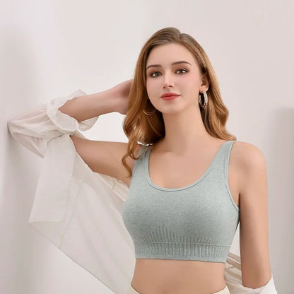 Cotton Wirefree Tube Top Bra Wrapped Chest Beauty Back Lingerie 3