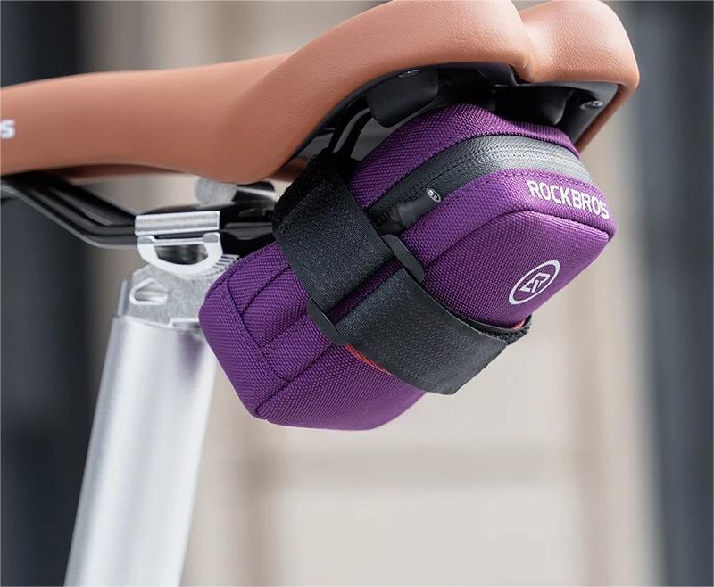 Mini Portable Bicycle Saddle Tail Bag Waterproof Reflective Cycling Tool Kit Pouch 2