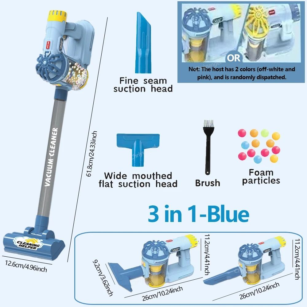 Kids Role Play Vacuum Cleaner Cleaning Set Educational Toy For Girls And Boys 9