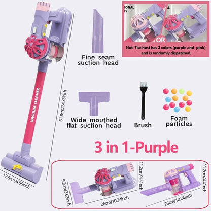 Kids Role Play Vacuum Cleaner Cleaning Set Educational Toy For Girls And Boys 11