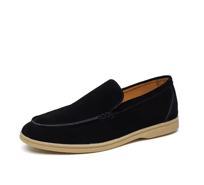 Classic Genuine Leather Mens Loafers Comfortable Suede Driving Shoes 4
