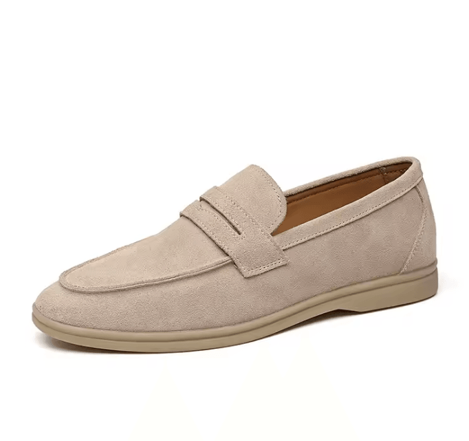 Classic Genuine Leather Mens Loafers Comfortable Suede Driving Shoes 6