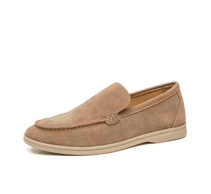 Classic Genuine Leather Mens Loafers Comfortable Suede Driving Shoes 7