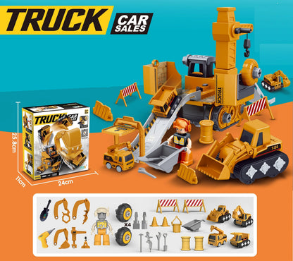 Kids Engineering Vehicle Assembly Set With Tools Educational Construction Toy 7