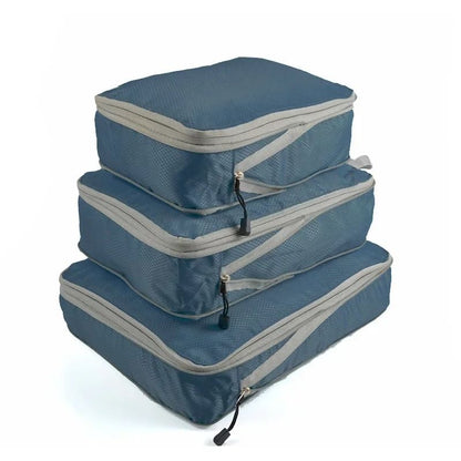 Travel Compression Packing Cubes Set Foldable Luggage Organizer Bags 10