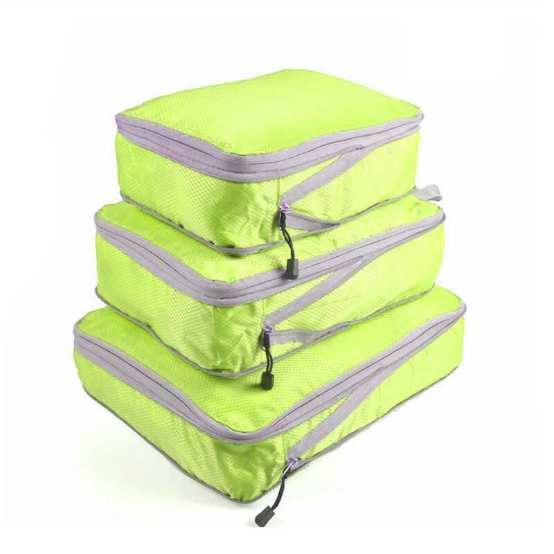 Travel Compression Packing Cubes Set Foldable Luggage Organizer Bags 11