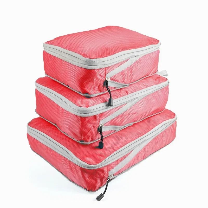 Travel Compression Packing Cubes Set Foldable Luggage Organizer Bags 8