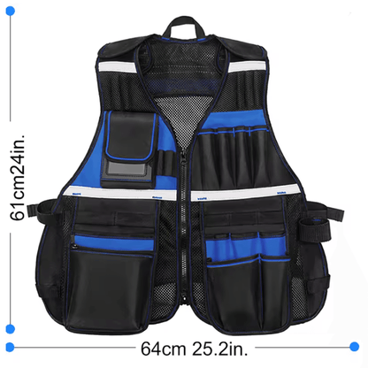 Heavy Duty Workwear Tool Vest With Multi Pockets For Professionals 4