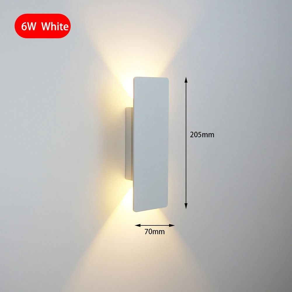 Modern LED Wall Lamp Indoor Bedroom Living Room AC85265V Aluminum Fixture 8