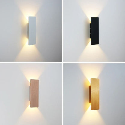 Modern LED Wall Lamp Indoor Bedroom Living Room AC85-265V Aluminum Fixture