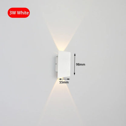 Modern LED Wall Lamp Indoor Bedroom Living Room AC85265V Aluminum Fixture 7