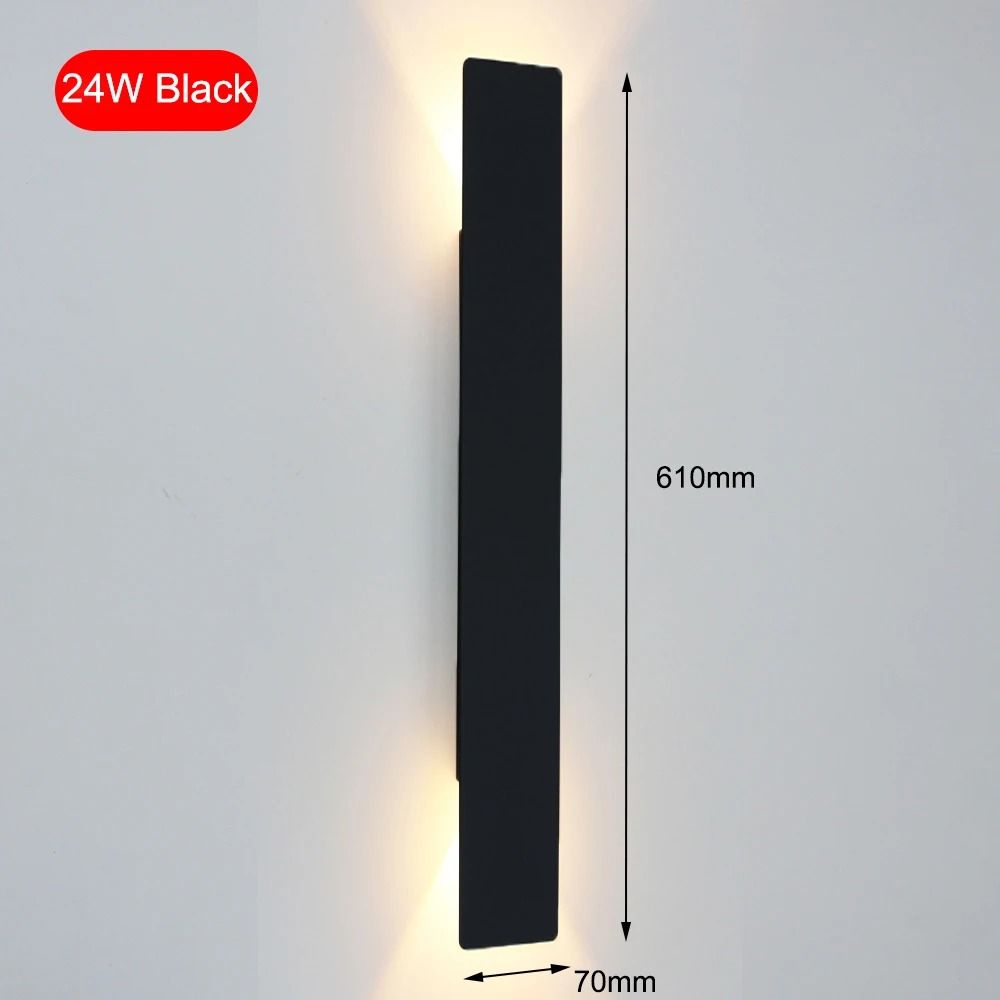 Modern LED Wall Lamp Indoor Bedroom Living Room AC85265V Aluminum Fixture 16