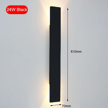 Modern LED Wall Lamp Indoor Bedroom Living Room AC85265V Aluminum Fixture 16