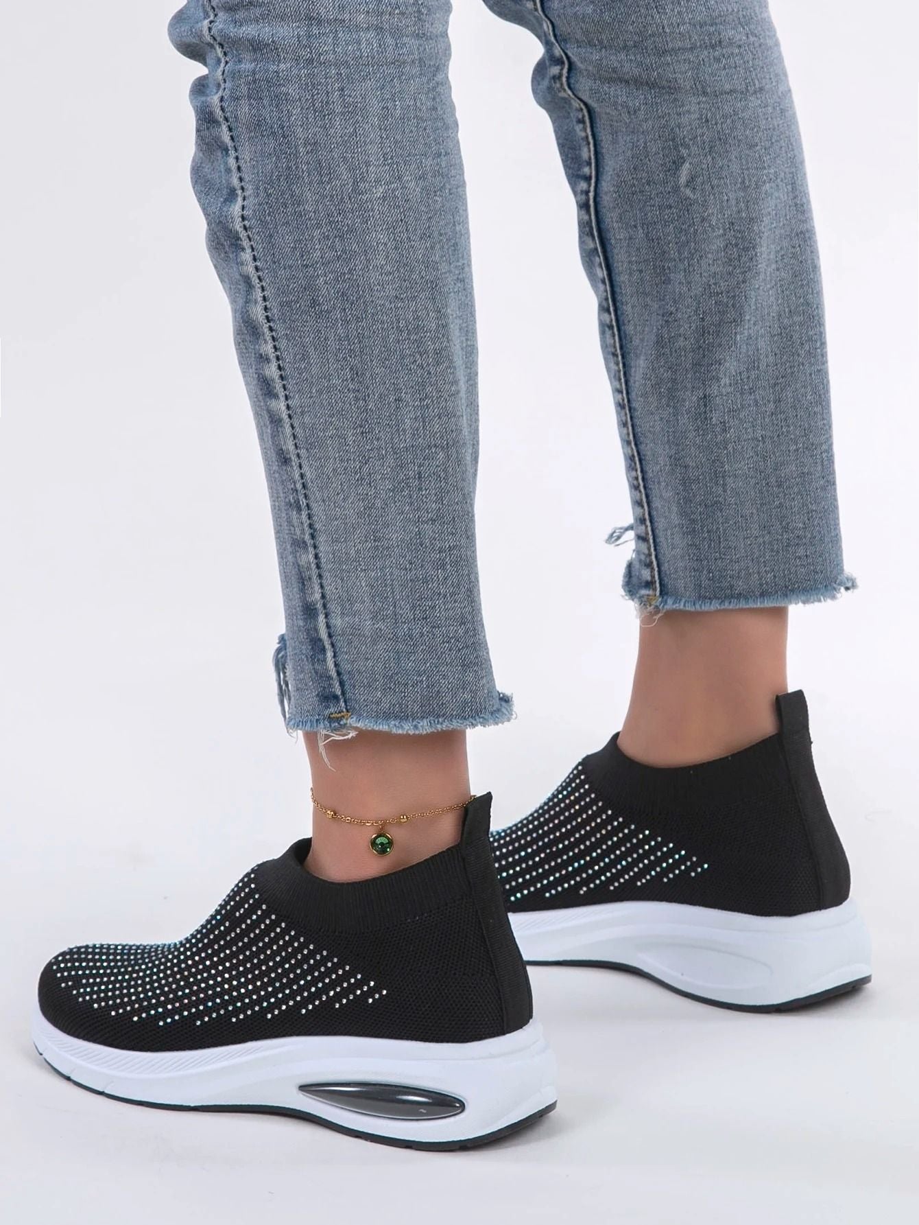 Lightweight Breathable Slip On Womens Casual Sports Shoes Flat Walking Sneakers 5