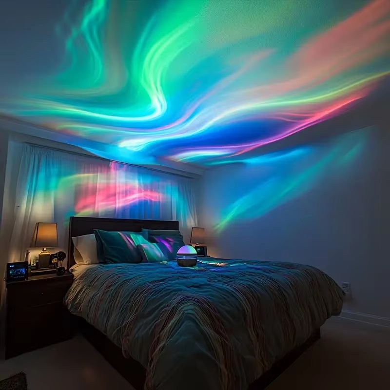 Aurora Borealis Starry Sky Projector  LED Night Light With Remote Control  7 Stunning Lighting Effe 1