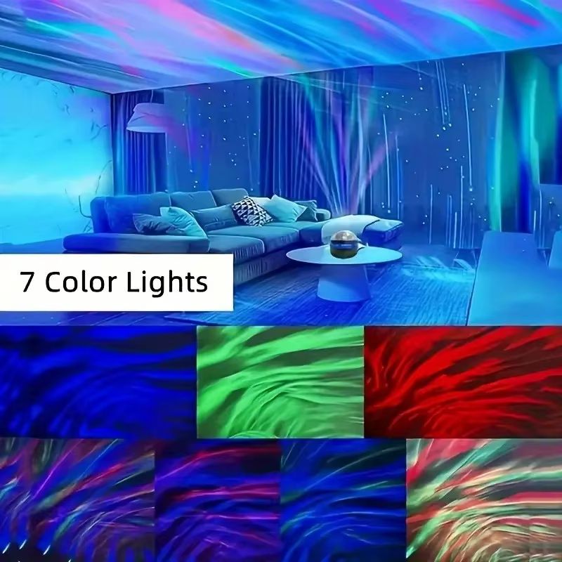 Aurora Borealis Starry Sky Projector  LED Night Light With Remote Control  7 Stunning Lighting Effe 3