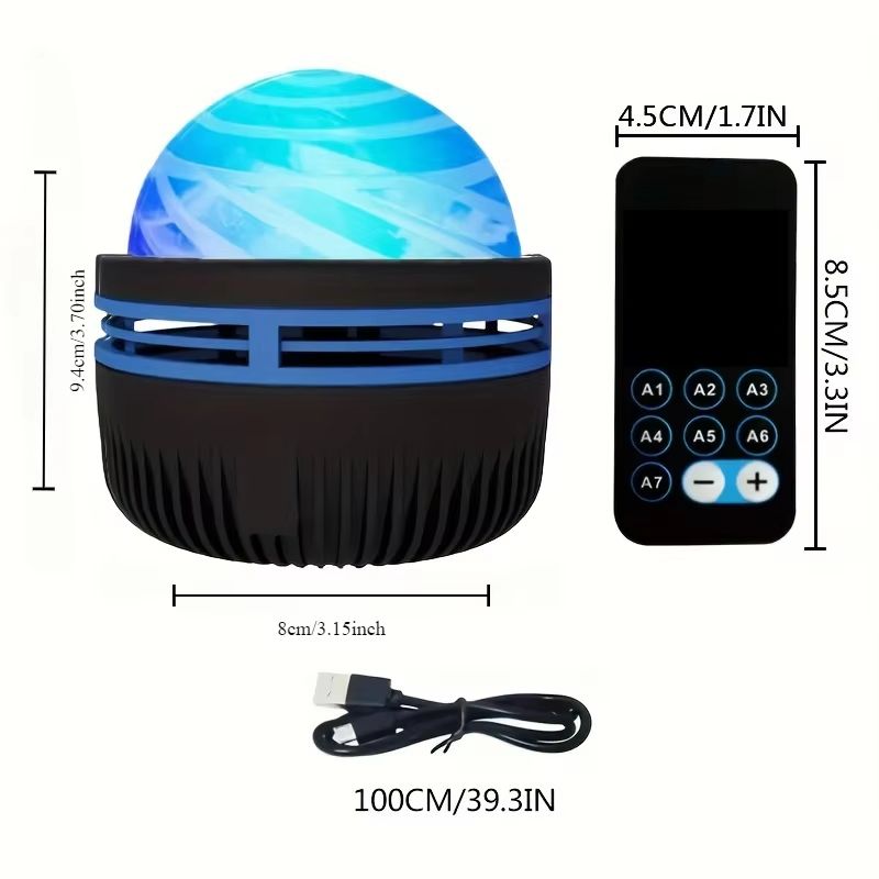 Aurora Borealis Starry Sky Projector  LED Night Light With Remote Control  7 Stunning Lighting Effe 4