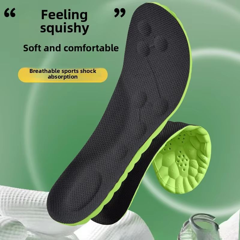 CloudStride 4D Shock-Absorbent Sport Insoles (Breathable Cushion & Odor Control)