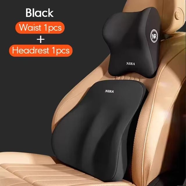 ErgoCruise Memory Foam Car Headrest  Lumbar Support Cushion Set 7
