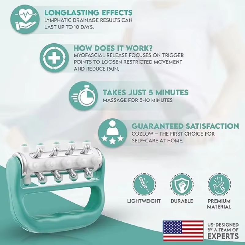 MyoRelease Handheld Lymphatic  Scar Tissue Massager Green 5