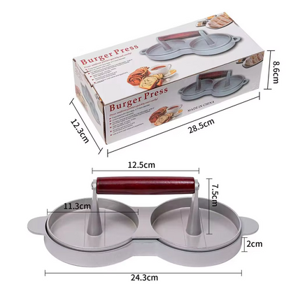 Professional Hamburger Patty Maker,Aluminum Burger Press Tool for Perfectly Shaped Patties,Ideal for BBQ Grill & Kitchen