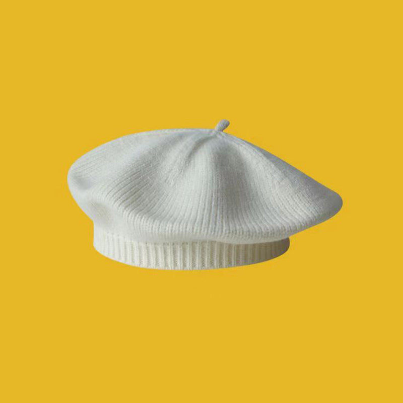 Fashion Cute Baby Knitted Beret Hat Solid Color Winter Cap For Kids Autumn  Outdoor Bonnet Accessor 3