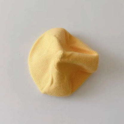 Fashion Cute Baby Knitted Beret Hat Solid Color Winter Cap For Kids Autumn  Outdoor Bonnet Accessor 15