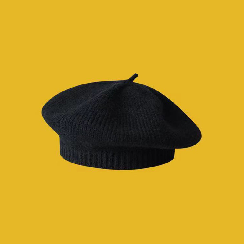 Fashion Cute Baby Knitted Beret Hat Solid Color Winter Cap For Kids Autumn  Outdoor Bonnet Accessor 16