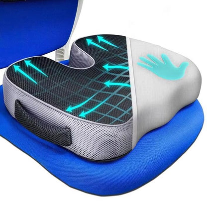 Orthopedic Memory Foam Seat Cushion  NonSlip Tailbone Cushion For Back Sciatica  Prostate Pain Reli 5