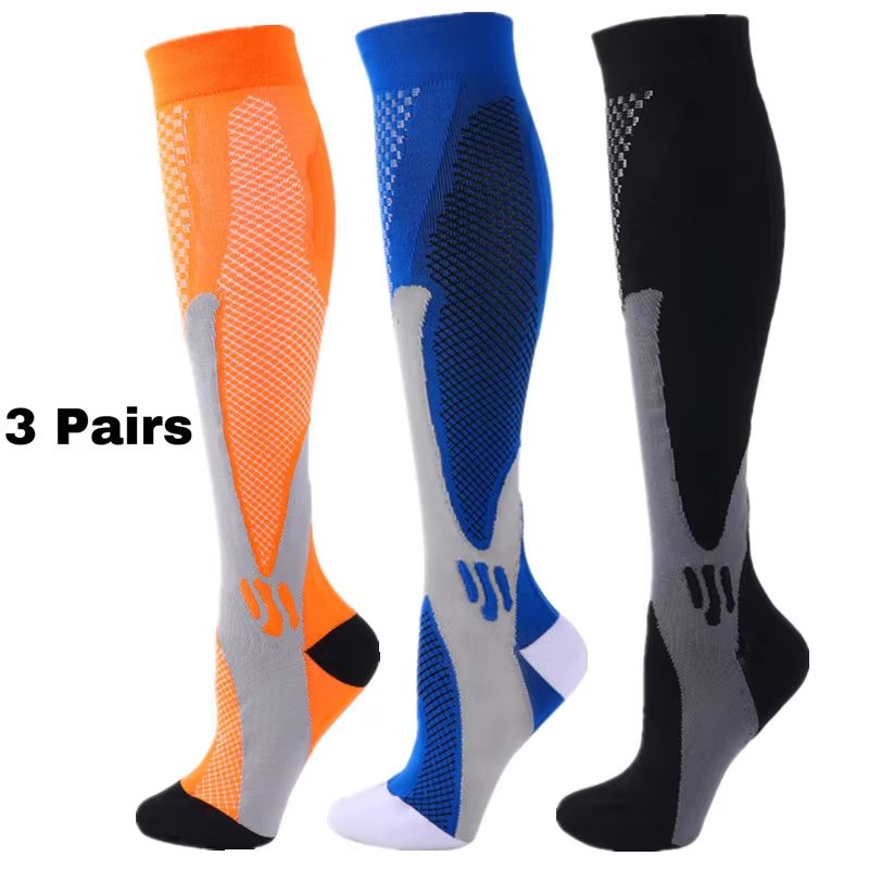 Medical Compression Socks 30 MmHg  3 Pair Pack For Varicose Veins Edema Diabetes  Sports Recovery 13