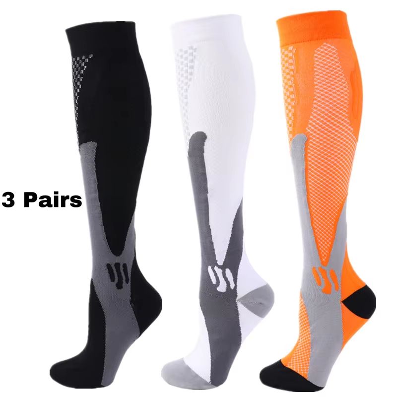 Medical Compression Socks 30 MmHg  3 Pair Pack For Varicose Veins Edema Diabetes  Sports Recovery 14
