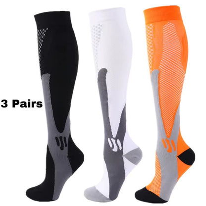 Medical Compression Socks 30 MmHg  3 Pair Pack For Varicose Veins Edema Diabetes  Sports Recovery 14