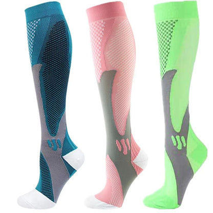 Medical Compression Socks 30 MmHg  3 Pair Pack For Varicose Veins Edema Diabetes  Sports Recovery 27