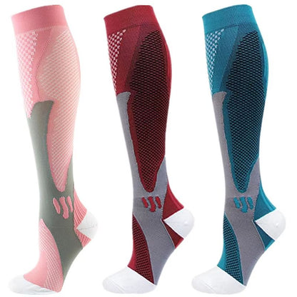 Medical Compression Socks 30 MmHg  3 Pair Pack For Varicose Veins Edema Diabetes  Sports Recovery 28