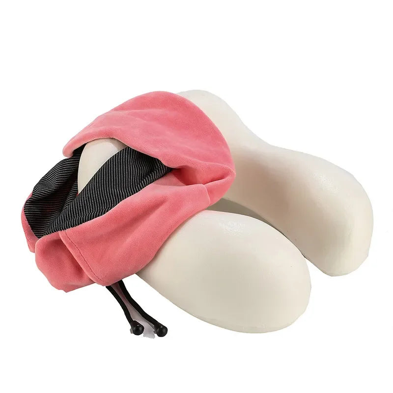 Soft Travel U Shaped Neck Pillow, Memory Foam Massage Pillow, Airplane Cervical Healthcare Bedding