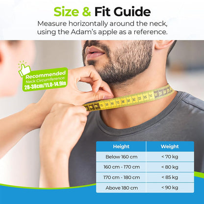 Inflatable Neck Stretcher Collar, Cervical Neck Traction Device, Relief for Chronic Shoulder & Neck Alignment