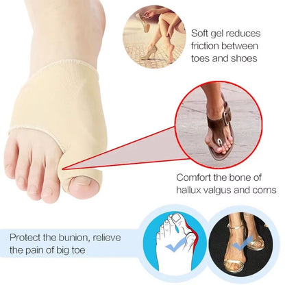 2Pack Bunion Corrector Toe Separators  Hallux Valgus Straightener  Orthopedic Foot Alignment Suppor 2