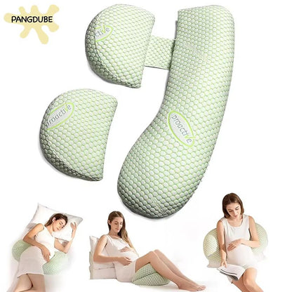 Multifunctional Pregnancy Pillow – Full Body Maternity Sleeping Cushion & Nursing Support for Moms