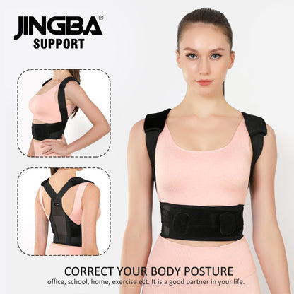 Men Women Posture Corrector, Fully Adjustable Back Brace with Upper Spine Support