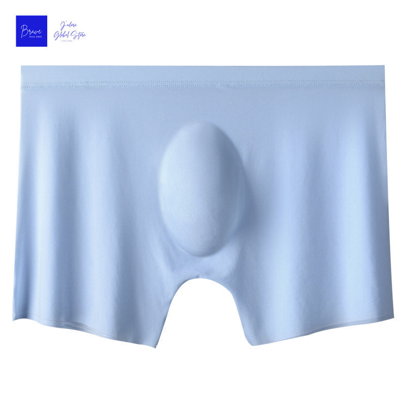 Men's Ice Silk Boxer Shorts,Seamless Breathable Men Underwear, Antibacterial Panties with Comfortable Fit, Sexy Briefs