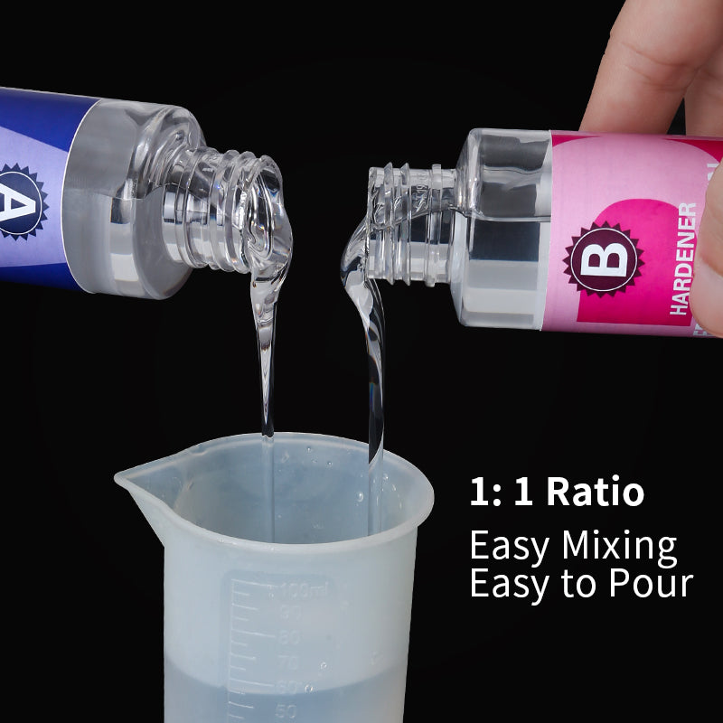 Crystal Clear Epoxy Resin Kit High Gloss Resin Supplies Bubble Free Casting Resin Coating Resin For 3
