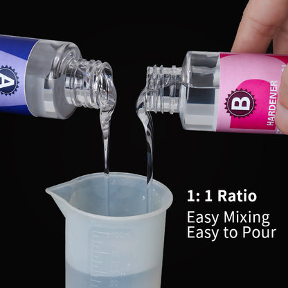 Crystal Clear Epoxy Resin Kit High Gloss Resin Supplies Bubble Free Casting Resin Coating Resin For 3