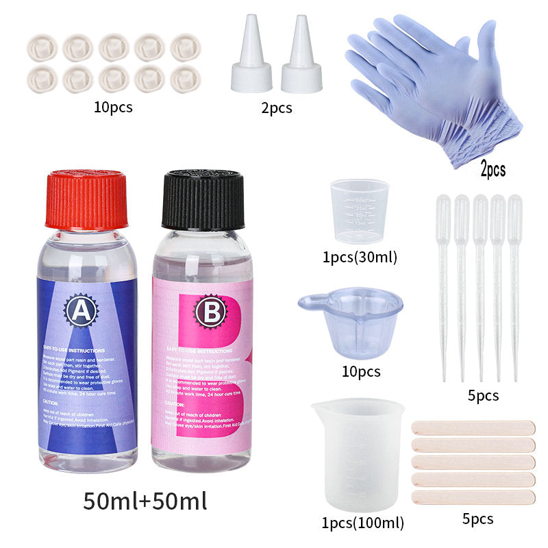 Crystal Clear Epoxy Resin Kit High Gloss Resin Supplies Bubble Free Casting Resin Coating Resin For 8